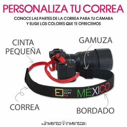 Correa para Cámara Personalizada CON LOGOTIPO (envío gratis)