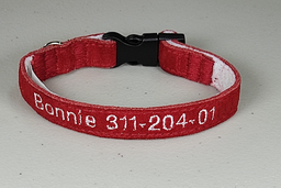 Collar Identificador Mini de Gamuza (Perros)